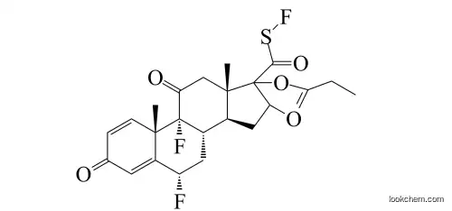 Androsta-1,4-diene-17- carbothioic acid,6,9-difluoro-16- methyl-3,11-dioxo-17-(1- oxopropoxy)-, S-(fluoromethyl) ester