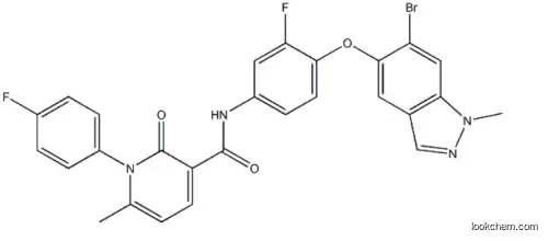 N-(4-((6-bromo-1-methyl-1H-indazol-5-yl)oxy)-3-fluorophenyl)-1-(4-fluorophenyl)-6-methyl-2-oxo-1,2-dihydropyridine-3-carboxamide