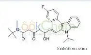 tert-Butyl (E)-7-[3-(4-fluorophenyl)-1-(1-methylethyl)-1H-indol-2-yl]-5-hydroxy-3-oxo-6-heptenoate