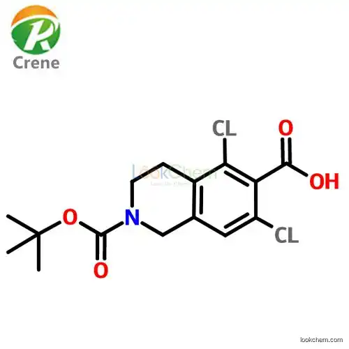 2-(tert-butoxycarbonyl)-5,7-dichloro-1,2,3,4-tetrahydroisoquinoline-6-carboxylic acid 851784-82-2