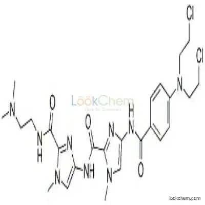 147056-64-2 4-[[4-[[4-[bis(2-chloroethyl)amino]benzoyl]amino]-1-methyl-imidazole-2 -carbonyl]amino]-N-(2-dimethylaminoethyl)-1-methyl-imidazole-2-carboxa mide