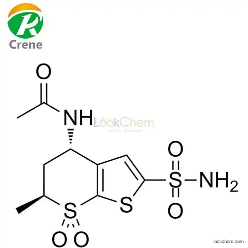 N-[(4S,6S)-6-Methyl-7,7-dioxo-2-sulfamoyl-5,6-dihydro-4H-thieno[2,3-b]thiopyran-4-yl]acetamide 147200-03-1