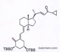 (R,E)-4-((1R,3aS,7aR,E)-4-((E)-2-((3S,5R)-3,5-bis((tert-butyldimethyl-silyl)oxy)-2-methylenecyclohexyl-idene) ethylidene)-7a-methyl octahydro-1H-inden-1-yl)-1-cyclopropylpent-2-en-1-one
