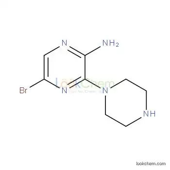 5-Bromo-3-(piperazin-1-yl)pyrazin-2-amine