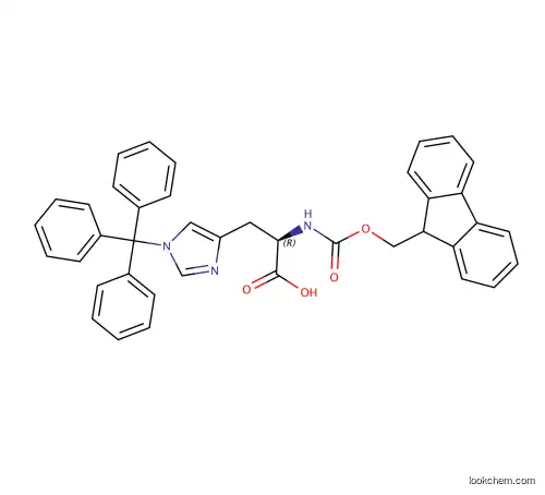 Fmoc-D-His(Trt)-OH, N-Fmoc-N-trityl-D-histidine, MFCD00043332