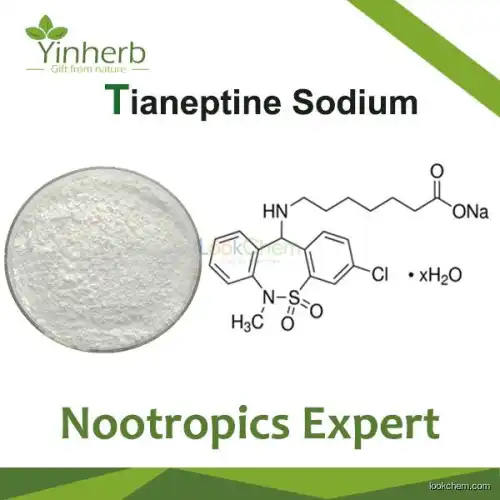 Tianeptine Sodium Nootropics powder(30123-17-2)