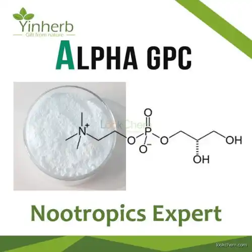 Yinherb Lab Pure Nootropics Alpha GPC (Choline Alfoscerate) 99% Powder &50% Graininess(28319-77-9)