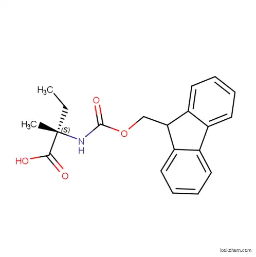 Fmoc-L-Isovaline, (2~{S})-2-(9~{H}-fluoren-9-ylmethoxycarbonylamino)-2-methylbutanoic acid(857478-30-9)