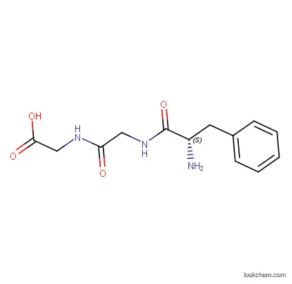 H-Phe-Gly-Gly-OH, 2-[[2-[[(2S)-2-amino-3-phenylpropanoyl]amino]acetyl]amino]acetic acid