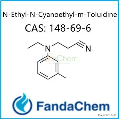 N-Ethyl-N-cyanoethyl-m-toluidine CAS: 148-69-6 from FandaChem