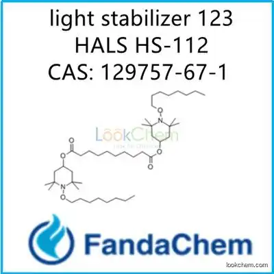 light stabilizer 123(Tinuvin 123 ;HALS HS-112; Sunuvin 123) CAS: 129757-67-1 from FandaChem