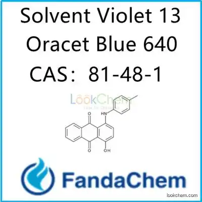 Solvent Violet 13 (Oracet Blue 640;Thermoplast Blue 684) CAS No.:81-48-1 from FandaChem