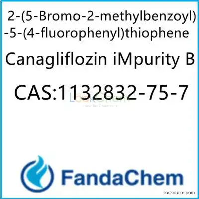 Canagliflozin iMpurity B;Canagliflozin INT1; 2-(5-Bromo-2-methylbenzoyl)-5-(4-fluorophenyl)thiophene  CAS：1132832-75-7 from FandaChem