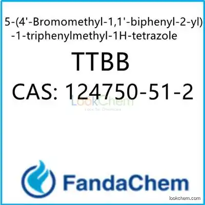 5-(4'-Bromomethyl-1,1'-biphenyl-2-yl)-1-triphenylmethyl-1H-tetrazole;TTBB  CAS：124750-51-2 from FandaChem
