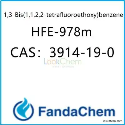 1,3-Bis(1,1,2,2-tetrafluoroethoxy)benzene;HFE-978m  CAS：3914-19-0  from FandaChem
