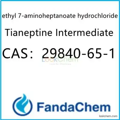 ethyl 7-aminoheptanoate hydrochloride;7-Amino-heptanoic acid ethyl ester hydrochloride ; Tianeptine Intermediate CAS：29840-65-1 from fandachem