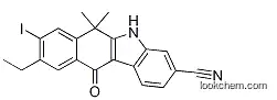 9-ethyl-8-iodo-6,6-diMethyl-11-oxo-6,11-dihydro-5H-benzo[b]carbazole-3-carbonitrile,1256584-80-1