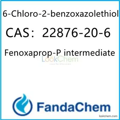 6-Chloro-2-benzoxazolethiol (Fenoxaprop-P intermediate) CAS：22876-20-6 from fandachem