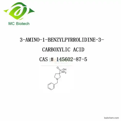 Higer Purity  3-AMINO-1-BENZYLPYRROLIDINE-3-CARBOXYLIC ACID CAS#145602-87-5(145602-87-5)