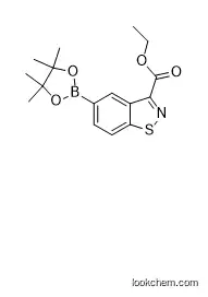 ethyl 5-(4,4,5,5-tetramethyl-1,3,2-dioxaborolan-2-yl)benzo[d]isothiazole-3-carboxylate