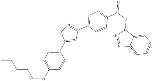 1H-Benzo[d][1,2,3]triazol-1-yl 4-(5-(4-(pentyloxy)phenyl)isoxazol-3-yl)benzoate