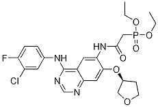 (S)-diethyl 2-(4-(3-chloro-4-fluorophenylamino)-7-(tetrahydrofuran-3-yloxy)quinazolin-6-ylamino)-2-oxoethylphosphonate