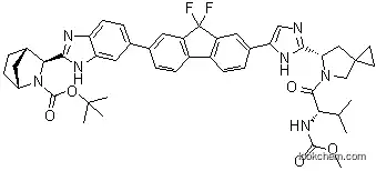 (1R,3S,4S)-3-[6-[9,9-Difluoro-7-[2-[(6S)-5-[(2S)-2-[(methoxycarbonyl)amino]-3-methyl-1-oxobutyl]-5-azaspiro[2.4]hept-6-yl]-1H-imidazol-5-yl]-9H-fluoren-2-yl]-1H-benzimidazol-2-yl]-2-azabicyclo[2.2.1]h