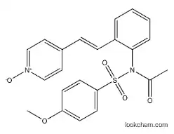 N-(4-methoxyphenyl)sulfonyl-N-[2-[(E)-2-(1-oxidopyridin-1-ium-4-yl)ethenyl]phenyl]acetamide,173529-46-9