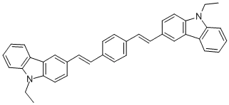 3,3'-(1,4-Phenylenedi-2,1-ethenediyl)bis(9-ethyl-9H-carbazole) Cas NO.:62608-15-5CAS NO.: 62608-15-5