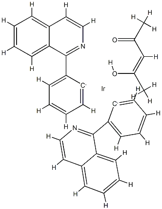 Bis(1-phenyl-isoquinoline)(Acetylacetonato)iridium(III) 435294-03-4CAS NO.: 435294-03-4