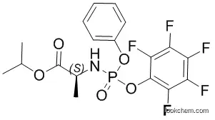 2(S)-[(2,3,4,5,6-pentafluoro-phenoxy)-phenoxy-phosphorylamino]propionic acid isopropyl ester