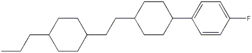 1-fluoro-4-(4-(2-(4-propylcyclohexyl)ethyl)cyclohexyl)benzeneCAS NO.: 91162-04-8