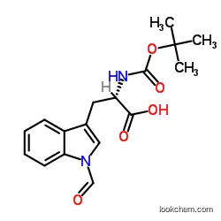(2S)-3-(1-formylindol-3-yl)-2-[(2-methylpropan-2-yl)oxycarbonylamino]propanoic acid                 47355-10-2