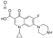 3-Quinolinecarboxylicacid, 1-cyclopropyl-6-fluoro-1,4-dihydro-4-oxo-7-(1-piperazinyl)-,hydrochloride (1:1)CAS NO.: 93107-08-5
