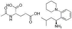 L-Glutamic acid, N-acetyl-, compd. with (αS)-α-(2-methylpropyl)-2-(1-piperidinyl)benzenemethanamine (1:1)CAS NO.: 219921-94-5