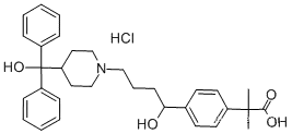 Benzeneacetic acid, 4-[1-hydroxy-4-[4-(hydroxydiphenylmethyl)-1-piperidinyl]butyl]-α,α-dimethyl-, hydrochloride (1:1)CAS NO.: 138452-21-8