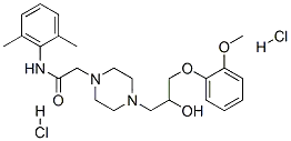 1-Piperazineacetamide,N-(2,6-dimethylphenyl)-4-[2-hydroxy-3-(2-methoxyphenoxy)propyl]-, hydrochloride(1:2)CAS NO.: 95635-56-6