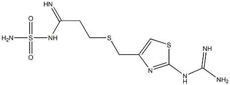 Propanimidamide,3-[[[2-[(aminoiminomethyl)amino]-4-thiazolyl]methyl]thio]-N-(aminosulfonyl)-CAS NO.: 76824-35-6