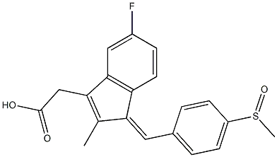 1H-Indene-3-aceticacid, 5-fluoro-2-methyl-1-[[4-(methylsulfinyl)phenyl]methylene]-, (1Z)-CAS NO.: 38194-50-2