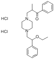 1-Propanone,3-[4-(2-ethoxy-2-phenylethyl)-1-piperazinyl]-2-methyl-1-phenyl-, hydrochloride(1:2)CAS NO.: 10402-53-6