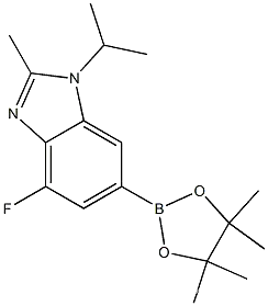 1H-BenziMidazole, 4-fluoro-2-Methyl-1-(1-Methylethyl)-6-(4,4,5,5-tetraMethyl-1,3,2-dioxaborolan-2-yl)-CAS NO.: 1231930-37-2