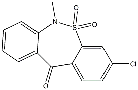 3-chloro-6-methyl-dibenzo[c,f][1,2]thiazepin-11(6H)-one 5,5-dioxideCAS NO.: 26638-53-9