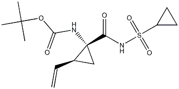 t-Butyl(1R,2S)-1-(cyclopropylsulfonylcarbamoyl)-2-vinylcyclopropylcarbamateCAS NO.: 630421-48-6