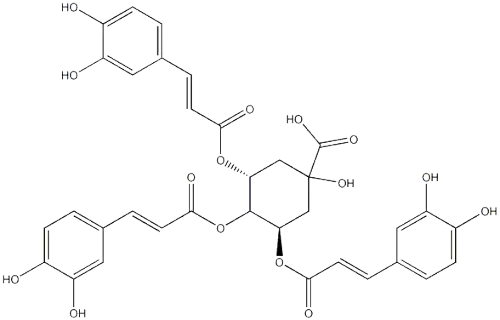 (1alpha,3R,4alpha,5R)-3,4,5-Tris[[(2E)-3-(3,4-dihydroxyphenyl)-1-oxo-2-propen-1-yl]oxy]-1-hydroxycyclohexanecarboxylic acidCAS NO.: 86632-03-3