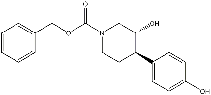 Benzyl(3R,4R)-3-hydroxy-4-(4-hydroxyphenyl)piperidine-1-carboxylateCAS NO.: 857278-37-6