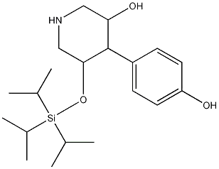 3-Hydroxy-4-(4-hydroxy-phenyl)-5-triisopropylsilanyloxy-piperidineCAS NO.: 873945-31-4