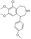 6-Chloro-2,3,4,5-tetrahydro-7,8-dimethoxy-1-(4-methoxyphenyl)-1H-3-benzazepineCAS NO.: 67287-53-0