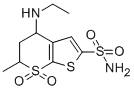 trans-6-Methyl-4-ethylamino-5,6-dihydro-4H-thieno[2,3-b]thiopyran-2-sulfonamide-7,7-dioxideCAS NO.: 120280-13-9