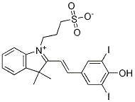 3H-IndoliuM, 2-[2-(4-hydroxy-3,5-diiodophenyl)ethenyl]-3,3-diMethyl-1-(3-sulfopropyl)-, inner saltCAS NO.: 145876-11-5