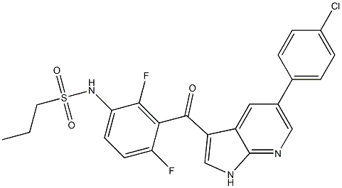 N-(3-(5-(4-Chlorophenyl)-1H-pyrrolo[2,3-B]pyridine-3-carbonyl)-2,4-difluorophenyl)propane-1-sulfonaMide CAS NO.: 918504-65-1